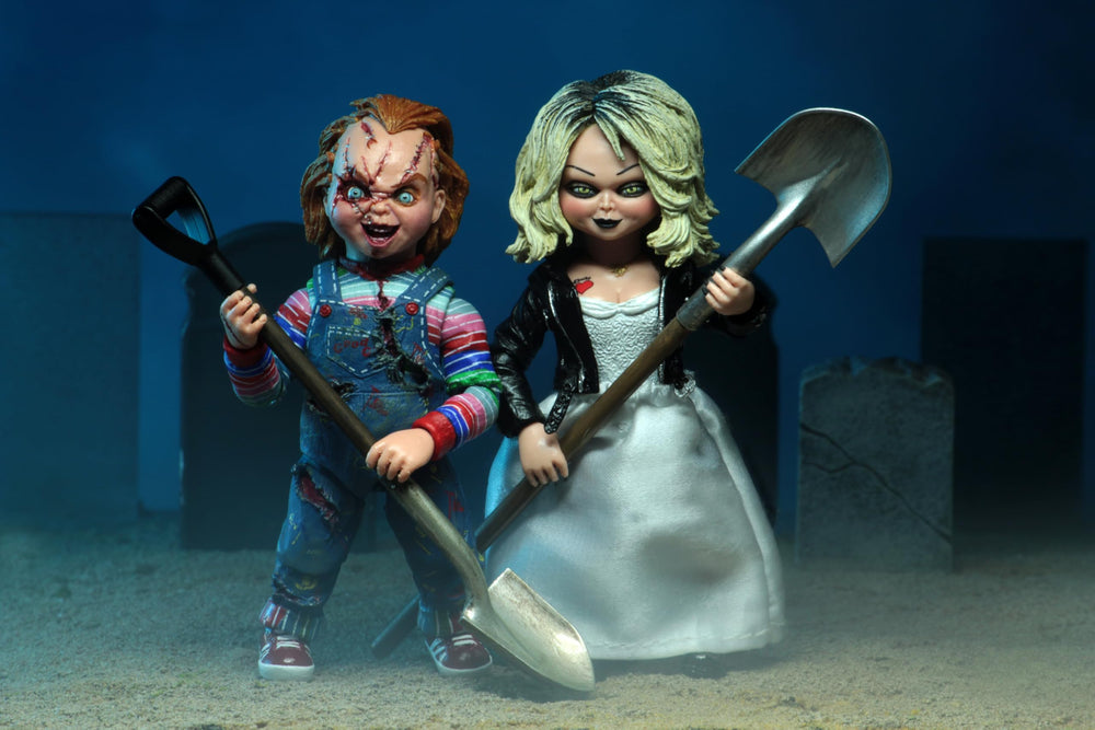 NECA Bride of Chucky window box packaging designed for collectors