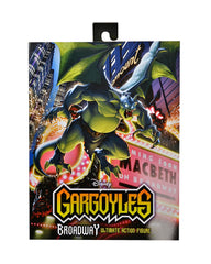 NECA Gargoyles Broadway 7-Inch Figure interchangeable heads and hands for versatility.