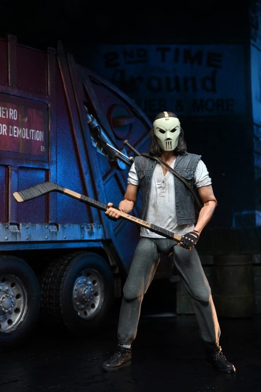 NECA Casey Jones figure accessories included for dynamic display and play.