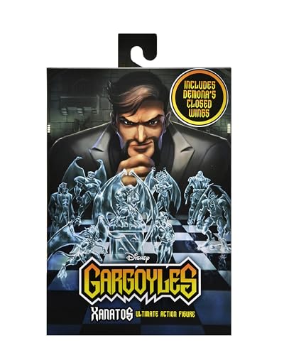NECA David Xanatos 7-inch figure with articulation for versatile diorama setups.