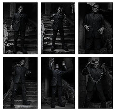 NECA Frankenstein Ultimate BW poseable figure with articulate joints for dynamic posing.