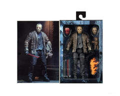 NECA Freddy vs Jason Ultimate Jason figure accessories showcase included items.