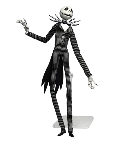 NECA Jack Skellington fabric clothing close-up highlights authentic costume details for authentic display.