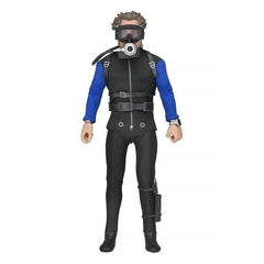 NECA Jaws Hooper 8in clothed figure for authentic display and collection.