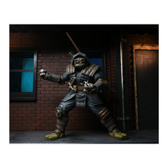 NECA The Last Ronin Armored figure with grappling hook for action poses.