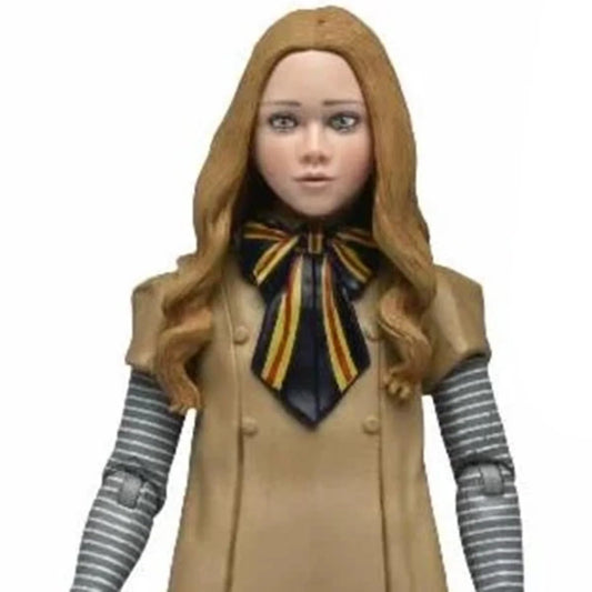 NECA M3GAN Ultimate figure front view highlighting poseable joints for display