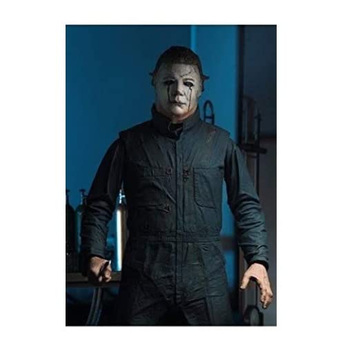 NECA Michael Myers Halloween II three heads for varied expressions.