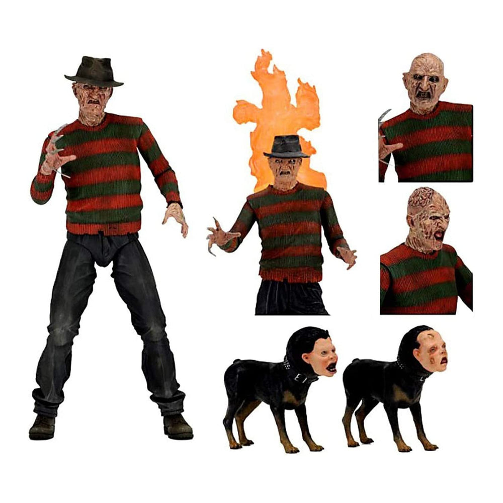 NECA Nightmare on Elm Street Freddy base figure offers a stable shelf display with 7-inch scale.
