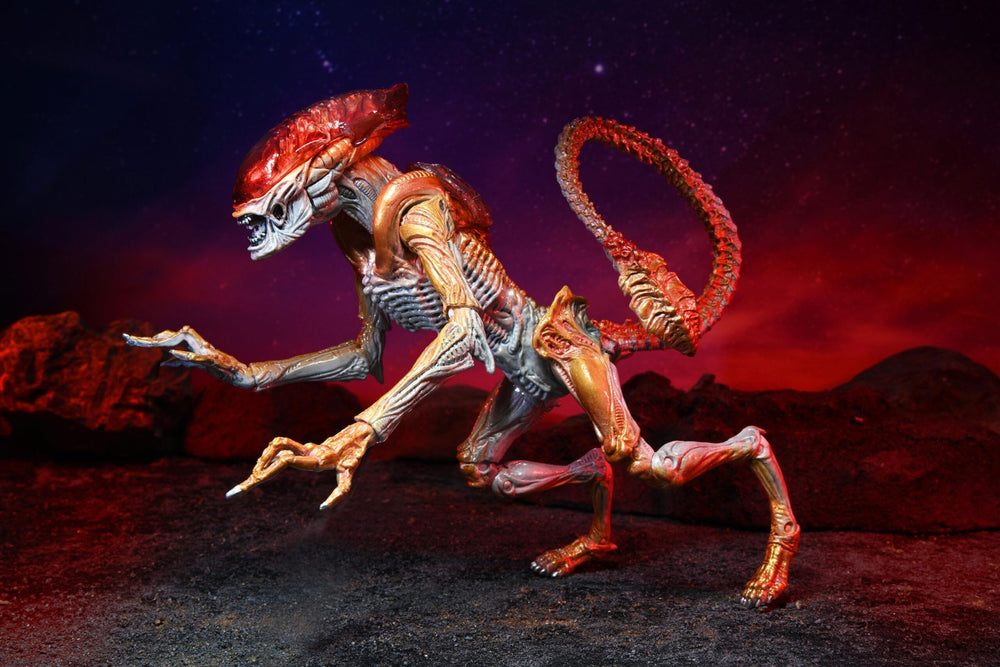 Panther Alien display artwork on shelf with nostalgic Kenner vibe.