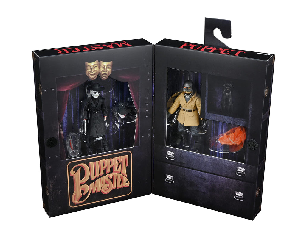 NECA Puppet Master window box packaging replicates the Puppet Case