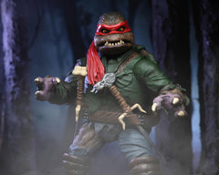 NECA Raphael Wolfman window box packaging features Daniel Horne artwork.