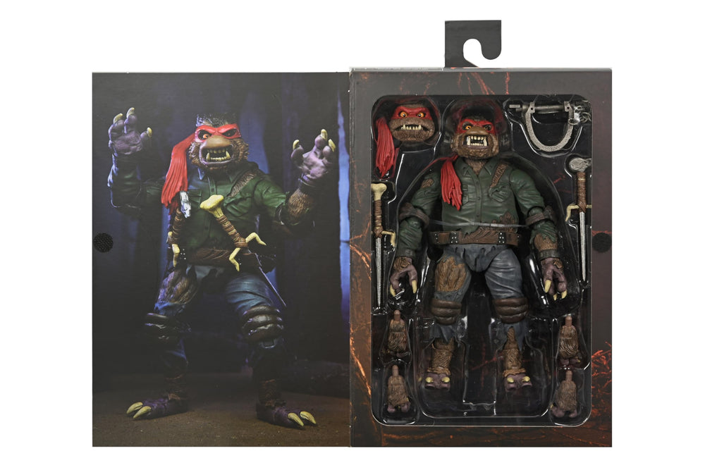 NECA Raphael Wolfman accessories include two sais and wolf-head cane for dynamic display.