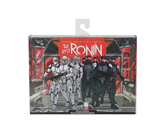 NECA The Last Ronin Synja Patrol Bot front view, authentic comic-inspired display