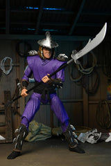 NECA TMNT Shredder texture close-up showing fine finish.