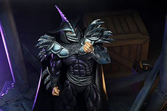 NECA TMNT Super Shredder Shadow Master interchangeable hands enable varied stances.