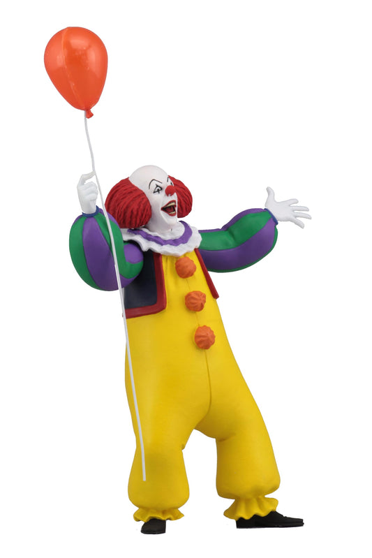 NECA Toony Terrors Pennywise figure in 1990 design, perfect for display and collection.