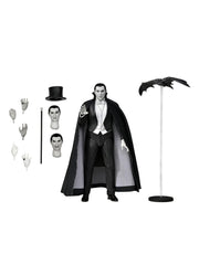 NECA Dracula Carfax Abbey figure front view with formal tuxedo for collectors.
