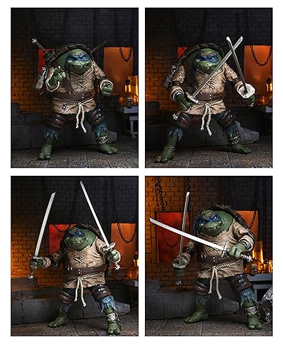 NECA Leonardo Hunchback figure with shovels for storytelling setups