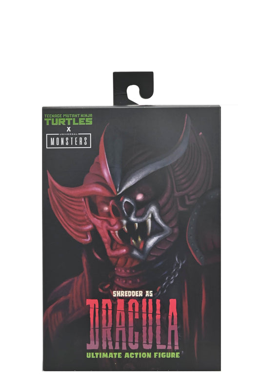 NECA Shredder as Dracula Crimson figure front view for dramatic shelf display