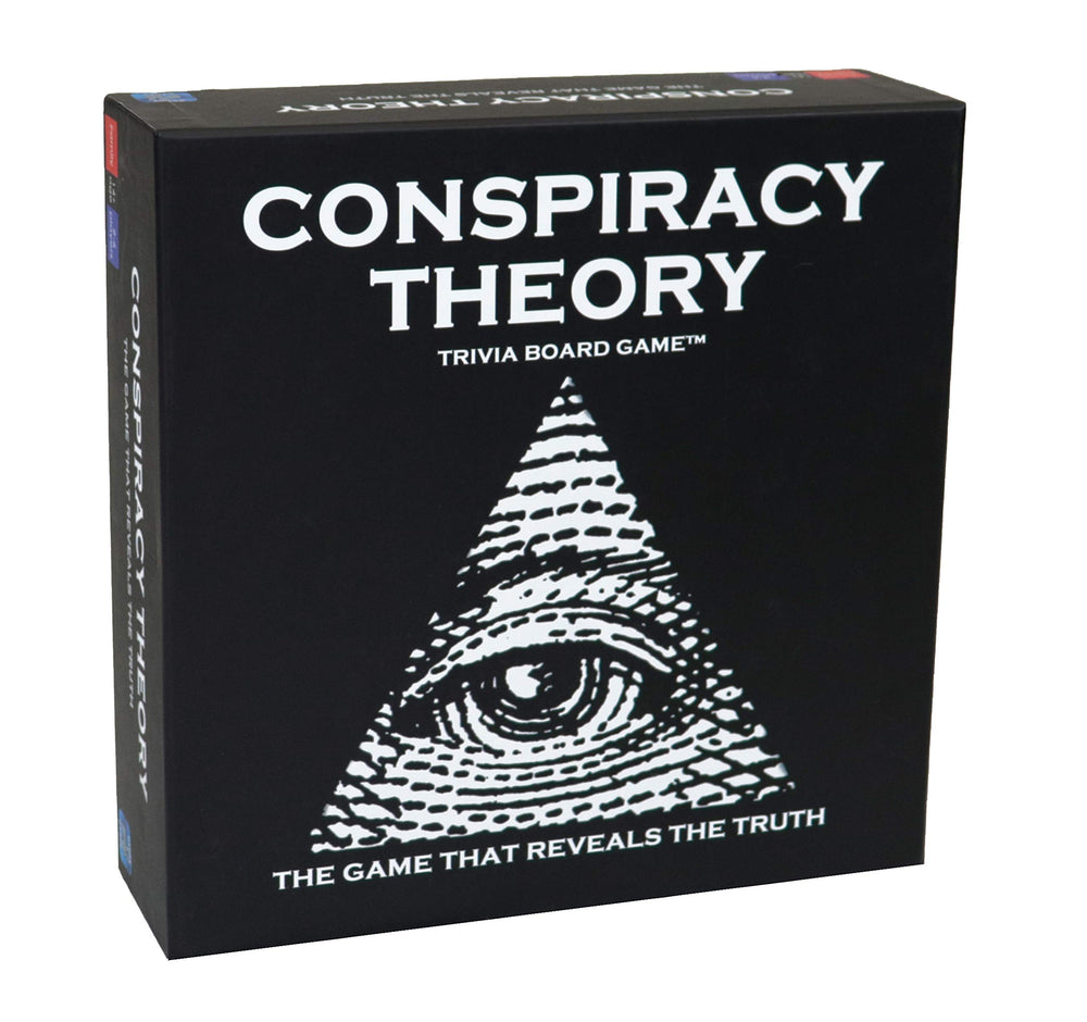 Neddy Games Conspiracy Theory Trivia Board Game box for party nights