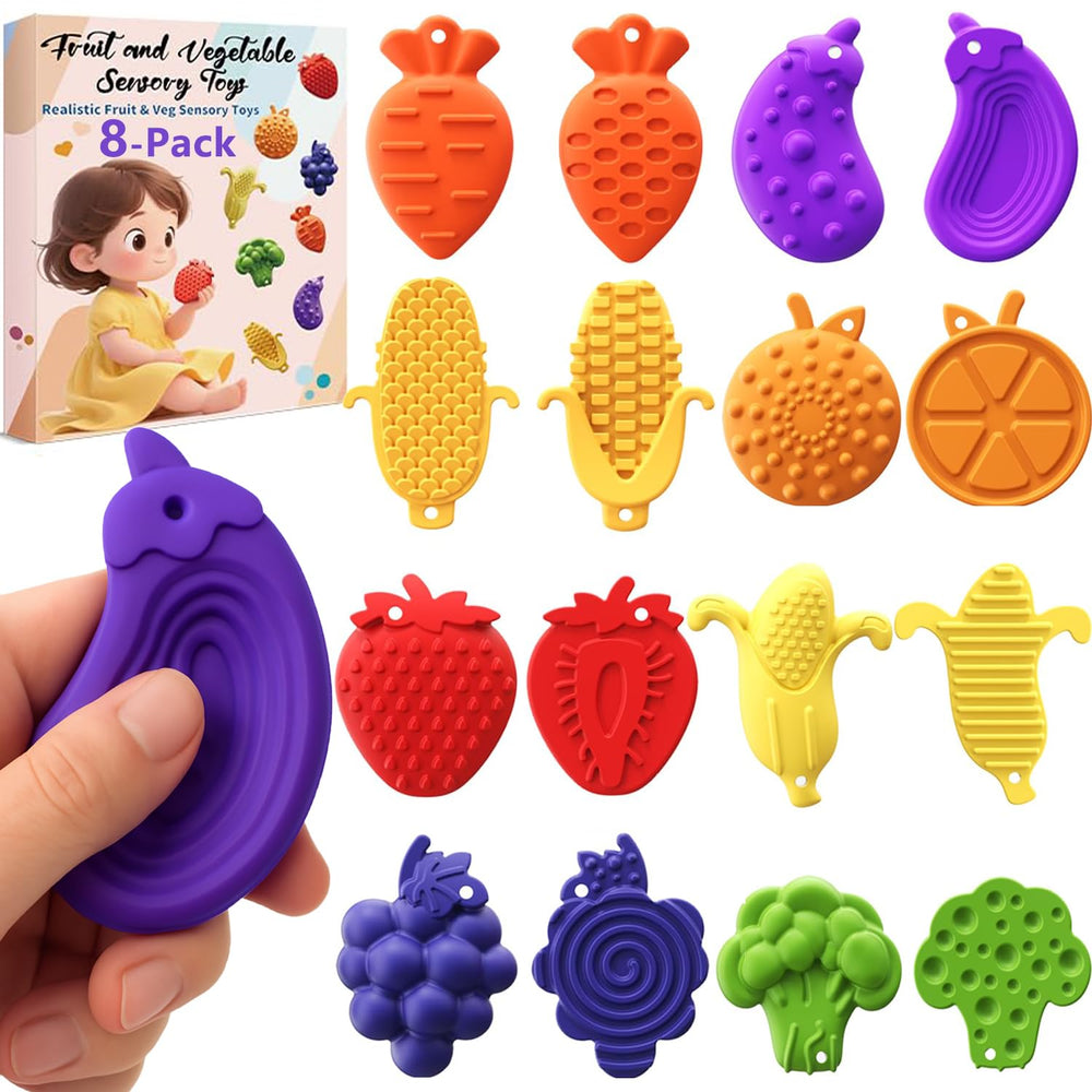 NEDWOLLE orange fruit fidget close-up showing dual textures for calm focus.