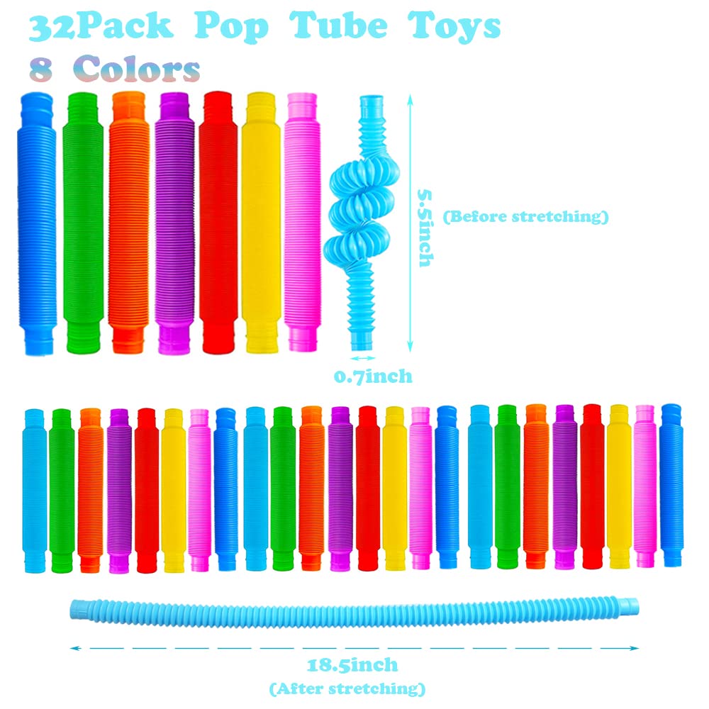 Neec bright pop tubes create satisfying sounds during stretching