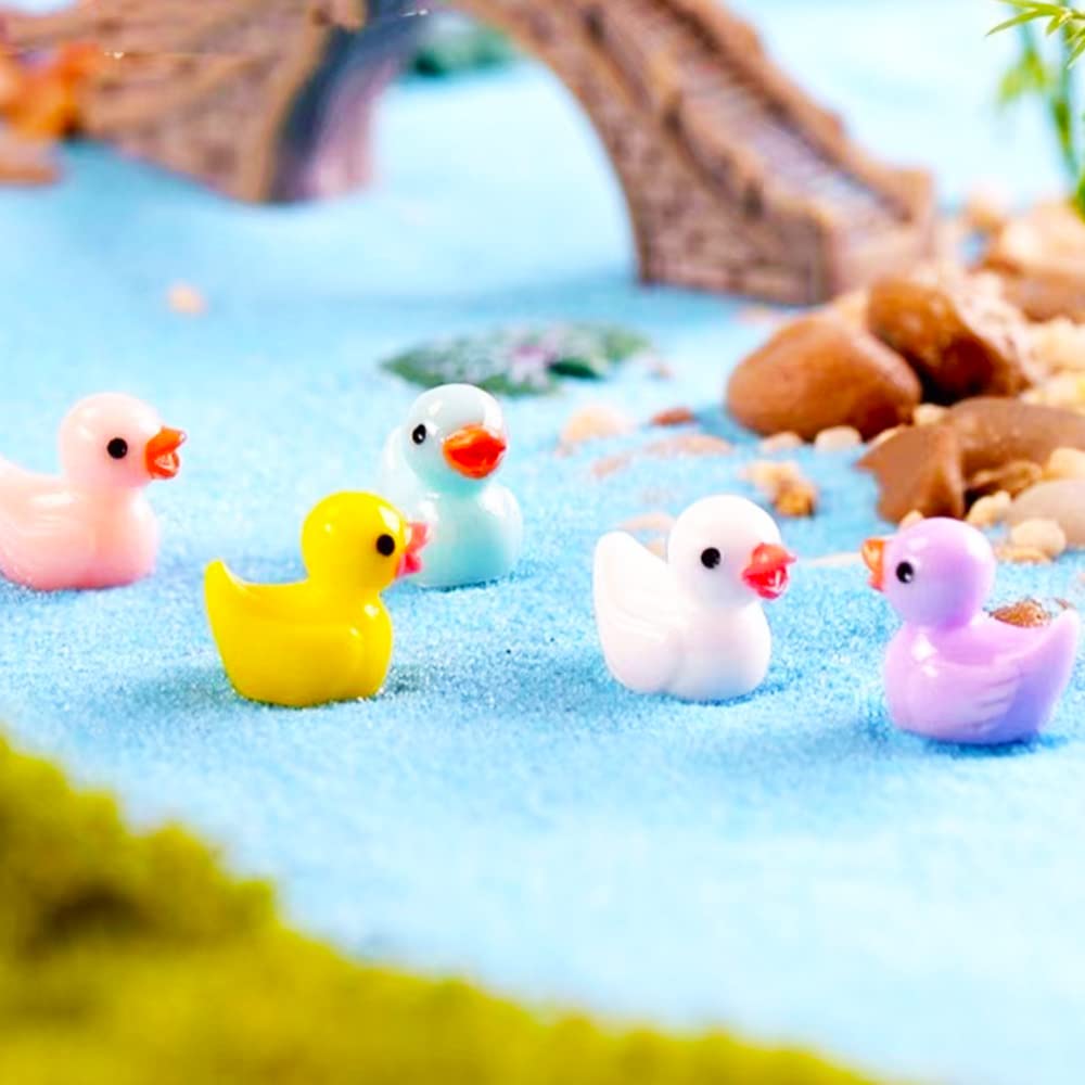 Neec purple resin duck figurine for crafting and storytelling.