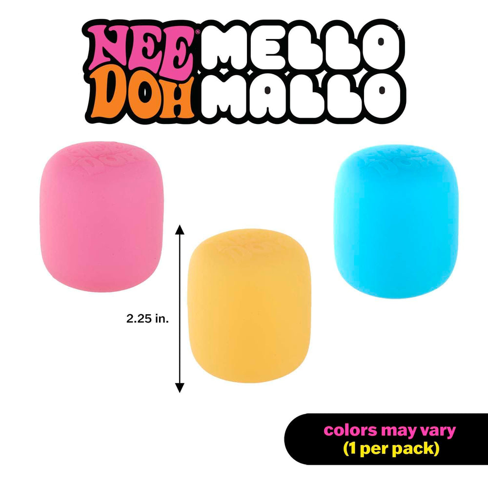 Needoh NeeDoh Mello Mallo compact 2.25-inch size fits small hands.