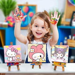 nekpiahu linen canvas with numbered printing reduces eye strain during painting