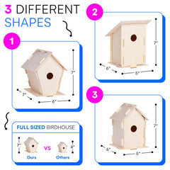 Neliblu birdhouse kit shows quick, easy assembly for family craft time