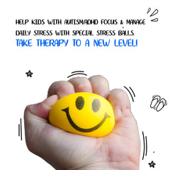 Neliblu Neon Smile stress ball with smile for party favors and bright decor