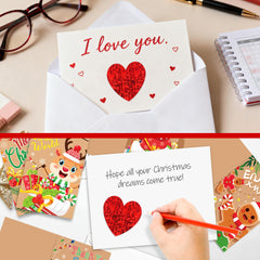 Gift wrap decorated with Nelisylux heart sticker.