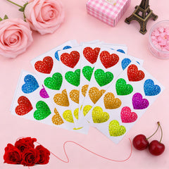 Nelisylux heart sticker used in scrapbooks and kids crafts