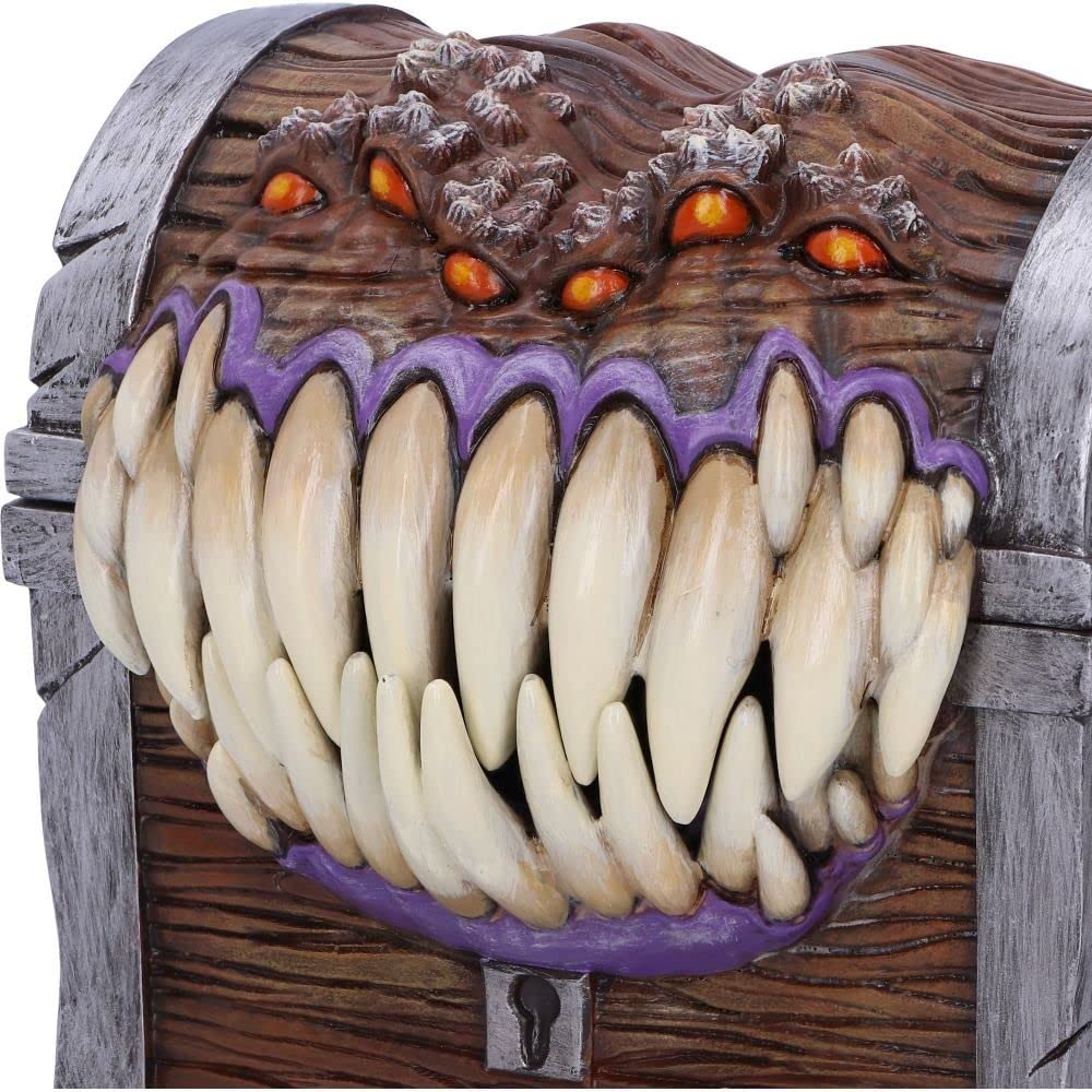 Nemesis Now Mimic lid reveals space for dice and small treasures.