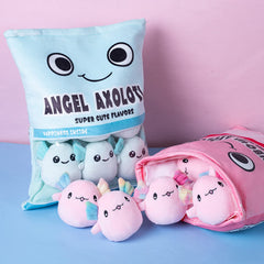Nenalayo Axolotl room decor vibe with cheerful blue accent