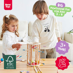 Nene Toys BALLFALL Jumbo hexagonal design encourages complex patterns and creative thinking.