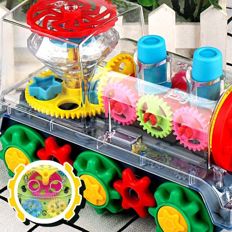 Nenekal gear train toy bumps and changes direction for dynamic play