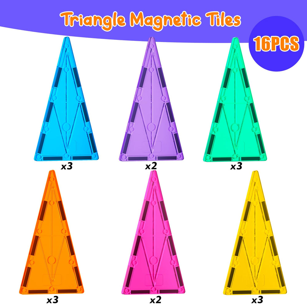 NEOFORMERS magnetic triangle tile helps kids learn geometry through hands-on play.