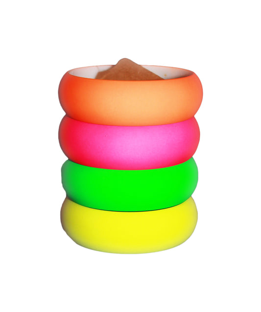 NEON NATION 4 Pack bangles in neon pink for bold party-ready style.