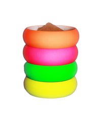 NEON NATION 4 Pack bangles in neon pink for bold party-ready style.