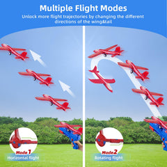 Neoot airplane in horizontal flight mode for steady cruising