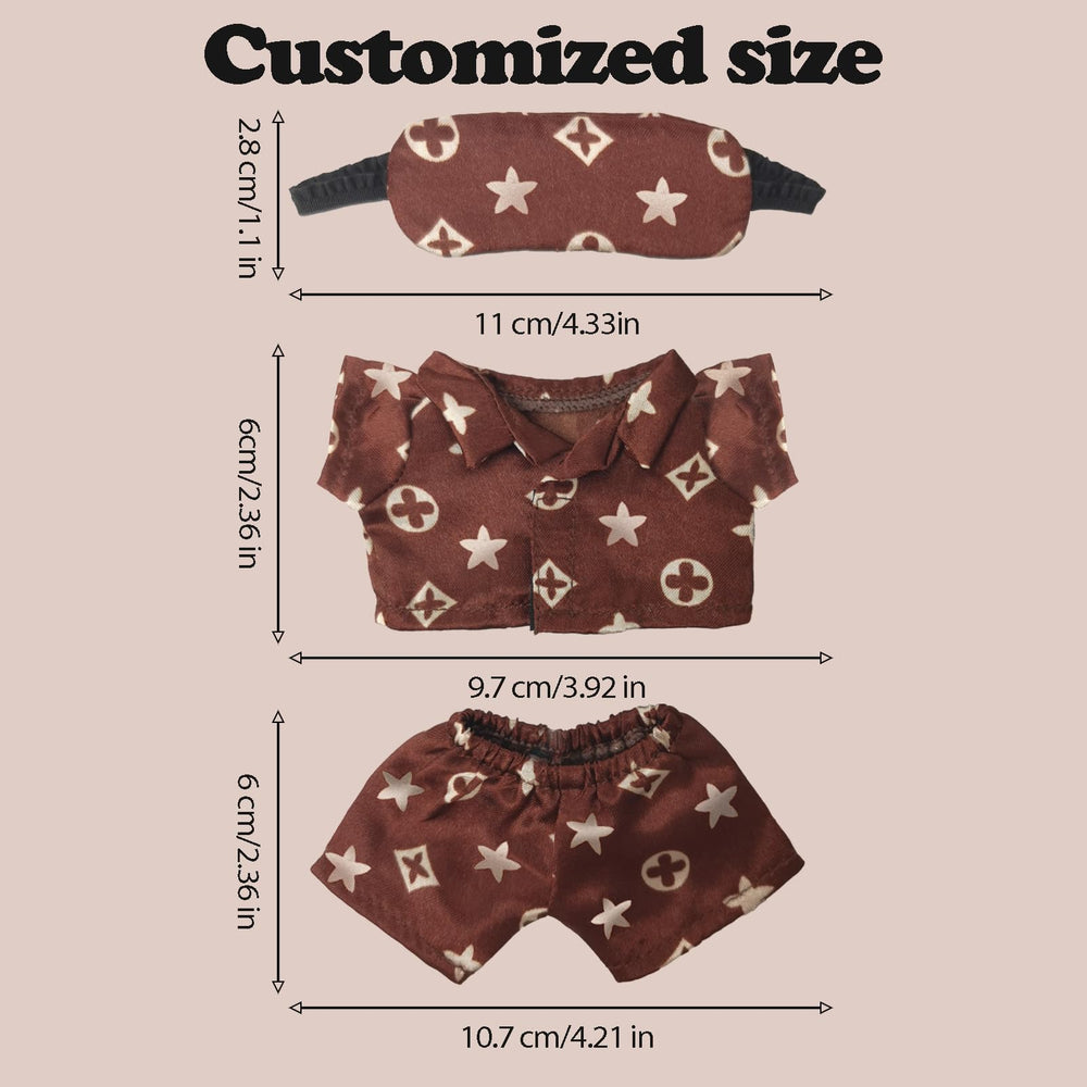 NEOVISTA Cocoa Sleepwear Set pants highlight relaxed fit and easy dressing for quick doll changes.
