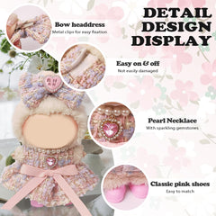 NEOVISTA pink doll shoes complete the look with soft, easy-to-wear comfort