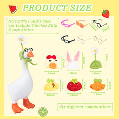 Neowedding desk goose hat flower adds colorful workspace flair