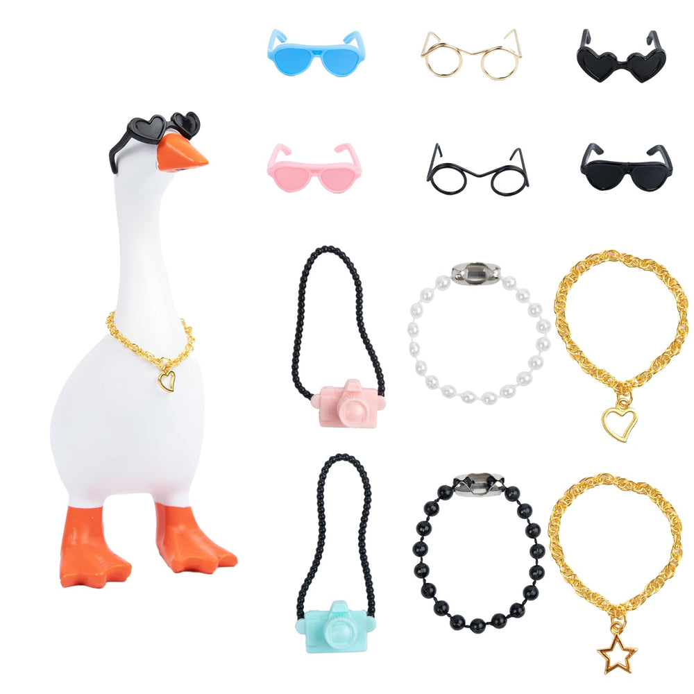 Neowedding desk goose outfits collection for 7-inch statues, versatile desk decor and conversation starters