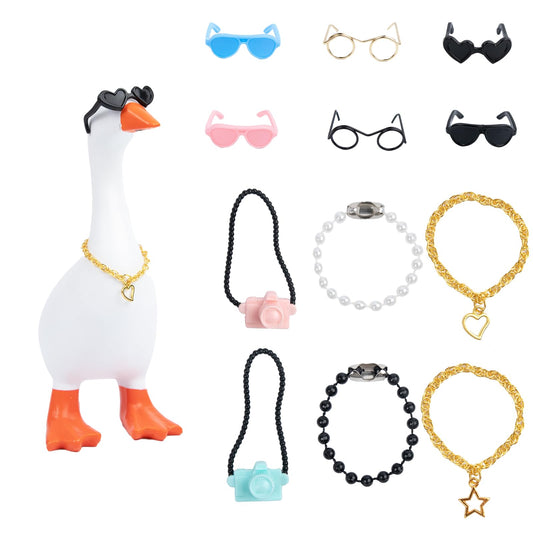 Neowedding desk goose outfits collection for 7-inch statues, versatile desk decor and conversation starters