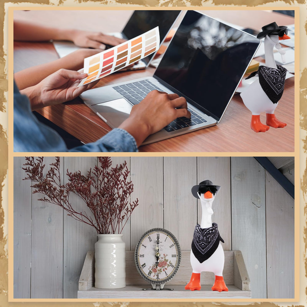 Neowedding western-themed desk goose decor set for holidays and events