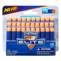 Nerf Darts 30-pack refill for N-Strike Elite blasters, ready for battles