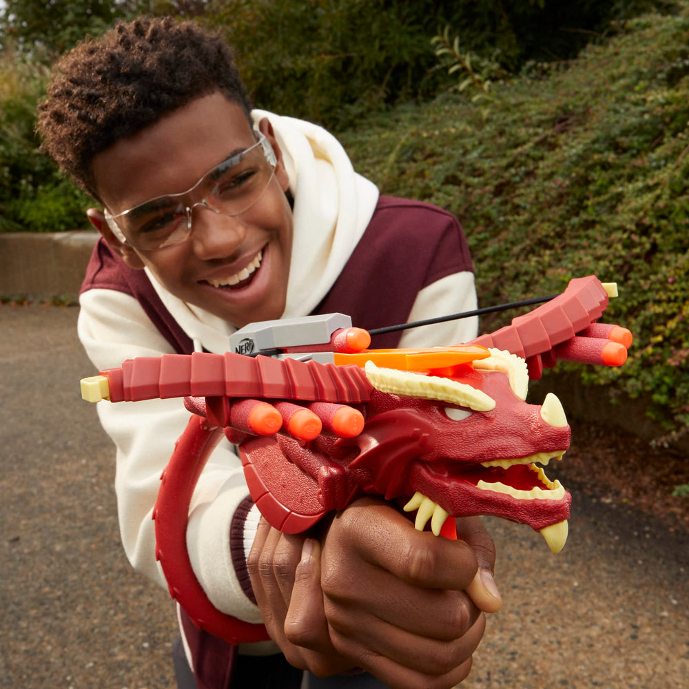 Nerf Themberchaud crossbow compatible with outdoor fantasy adventures.