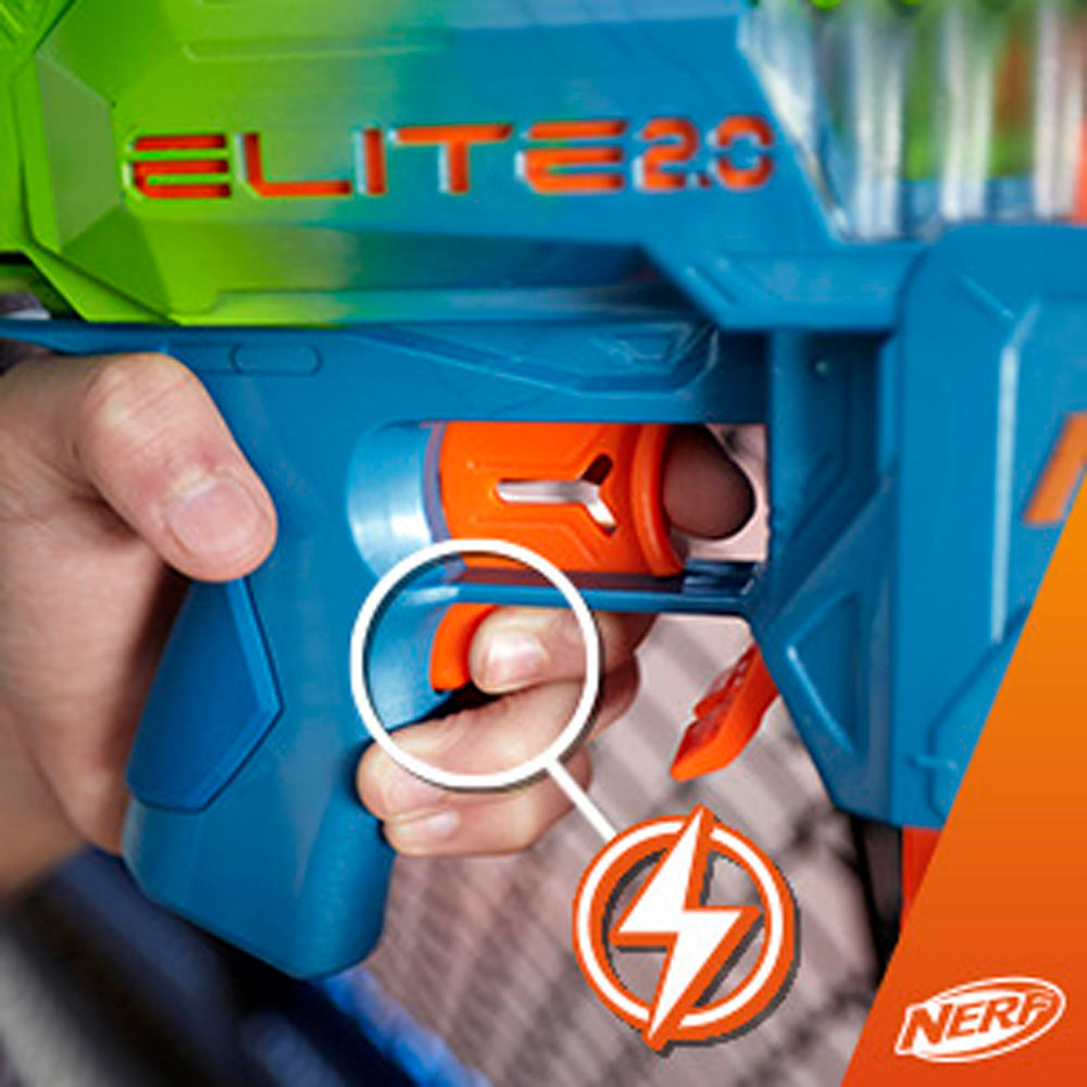 Nerf Elite 2.0 Double Punch includes 50 darts for extended play